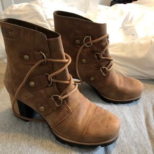 Sorel block heel boots